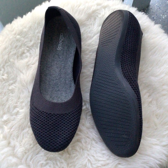 Allbirds Navy Blue Tree Breezers Ballet Flats New Condition Size 8.5” - Picture 3 of 6